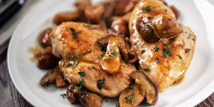 Chicken Breast with Sauteéd Mushrooms_ad76mz